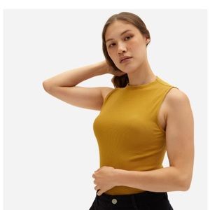 Everlane The Pima Micro-Rib Funnel-Neck Tank